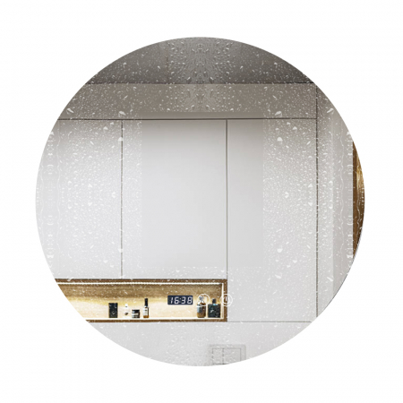 Oglindă Baie LED și Dezaburire ceas L&S Premium cu Senzor Touch Lumina Rece Caldă și Neutră 70 cm lumina ambientala spate  J170-70 Smack [1]