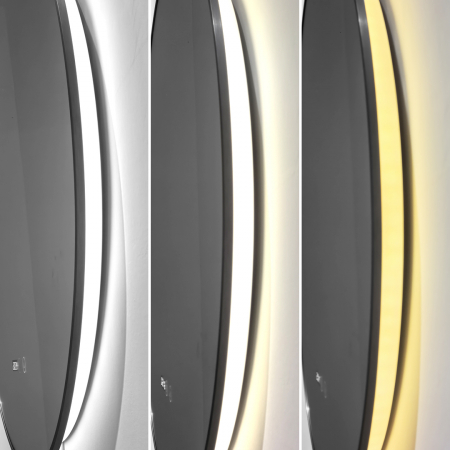 Oglindă Baie LED și Dezaburire ceas Premium cu Senzor Touch 70 cm J186 Smack [4]