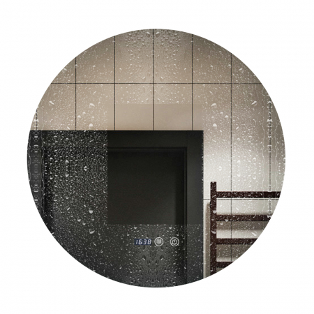 Oglindă Baie LED și Dezaburire ceas Premium cu Senzor Touch Lumina Rece Caldă și Neutră 90 cm lumina ambientala spate J170-90 Smack [4]