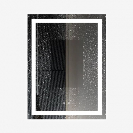 OGLINDA CU LED J108 60X80 CM SISTEM DEZABURIRE SENZOR TOUCH TREI TIPURI DE LUMINA [1]