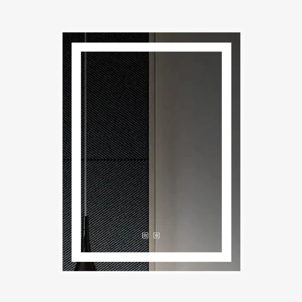 Oglinzi - OGLINDA CU LED J108 60X80 CM SISTEM DEZABURIRE SENZOR TOUCH TREI TIPURI DE LUMINA