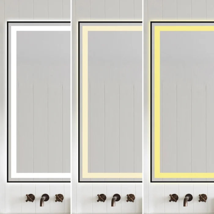 OGLINDA CU LED  J142100X80 CM RAMA NEGRU MAT Smack [1]