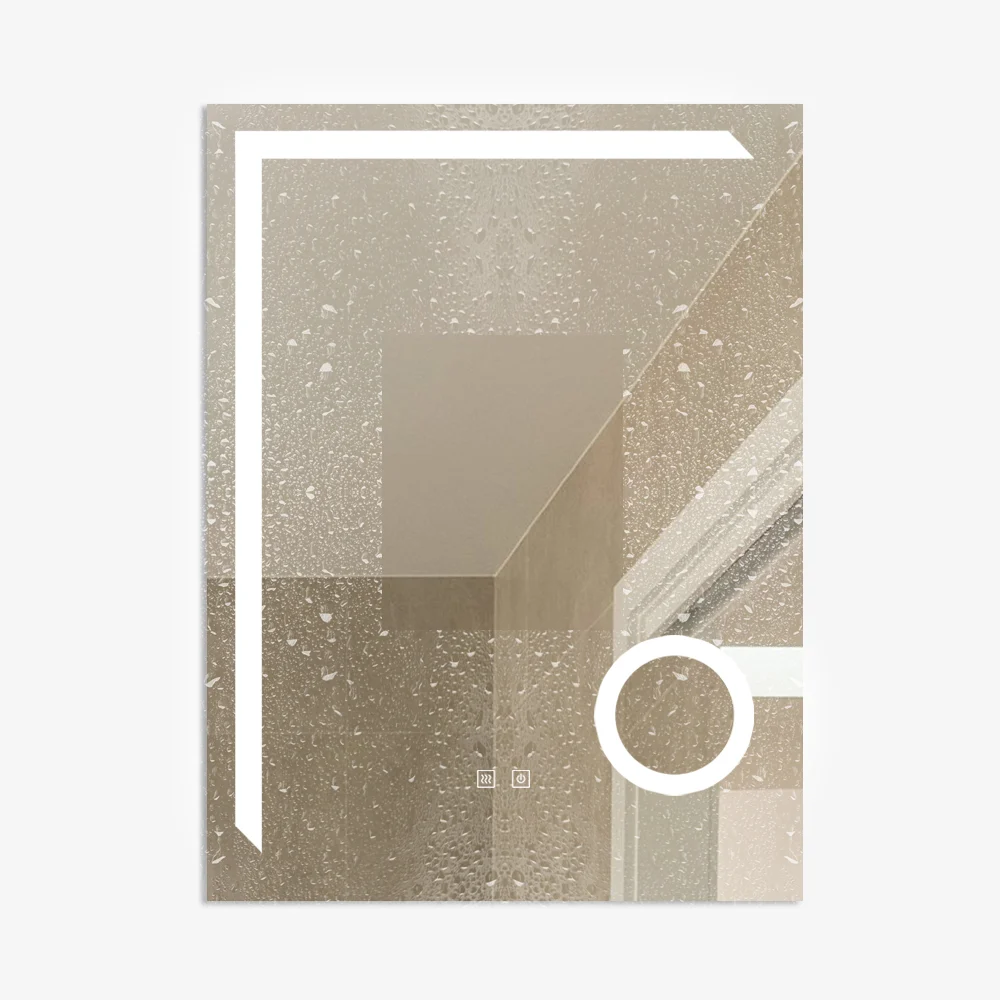 Oglinda Cu LED J101 pentru baie 60x80 cm Sistem Dezaburire Senzor Touch Trei Tipuri de Lumina Smack [7]