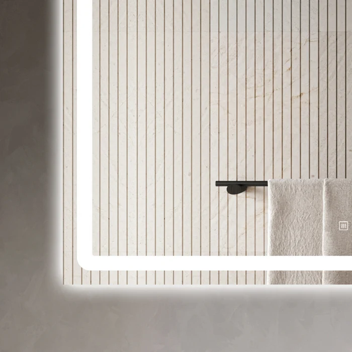 Oglinda Cu LED J123 pentru baie 120x70 cm Sistem Dezaburire Senzor Touch Trei Tipuri de Lumina [5]