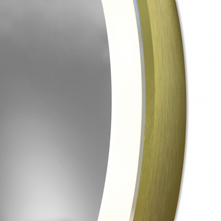 Oglinda Cu LED J126 pentru baie 70 cm Sistem Dezaburire Senzor Touch Trei Tipuri de Lumina Rama Bronz Antichizat Smack [5]