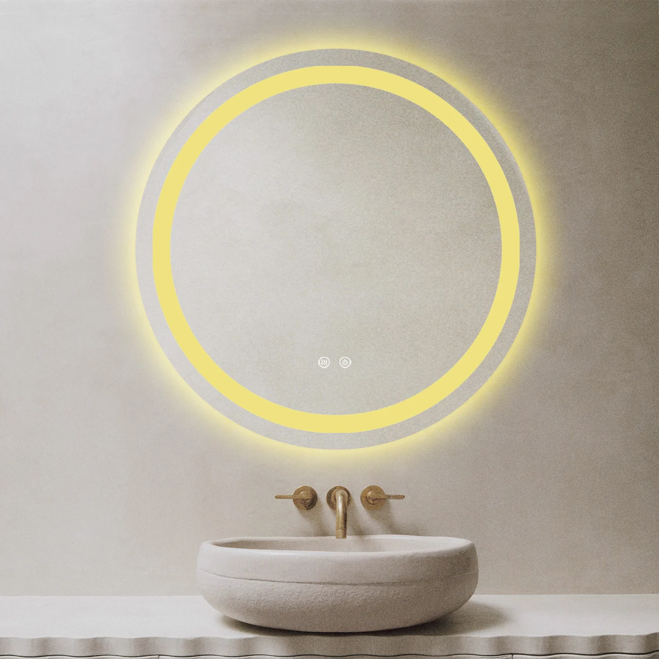 OGLINDA CU LED PENTRU BAIE 70 CM SISTEM DEZABURIRE SENZOR TOUCH TREI TIPURI DE LUMINA J105 Smack [2]