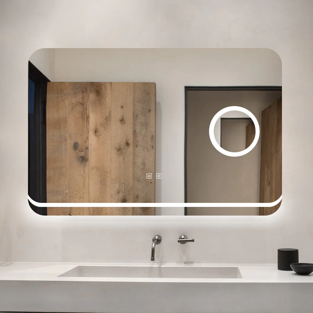 Oglinda Cu LED Si Touch Lupa Cosmetica 90 X 60 Cm Smack J25 [2]