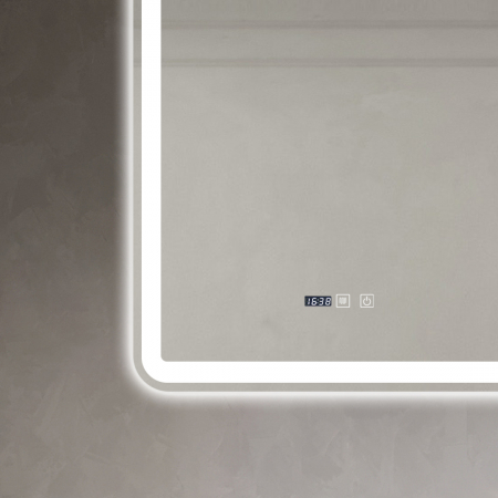 Oglinda LED 60x90cm Functie Dezaburire Ceas si Trei Lumini J168 Smack [7]