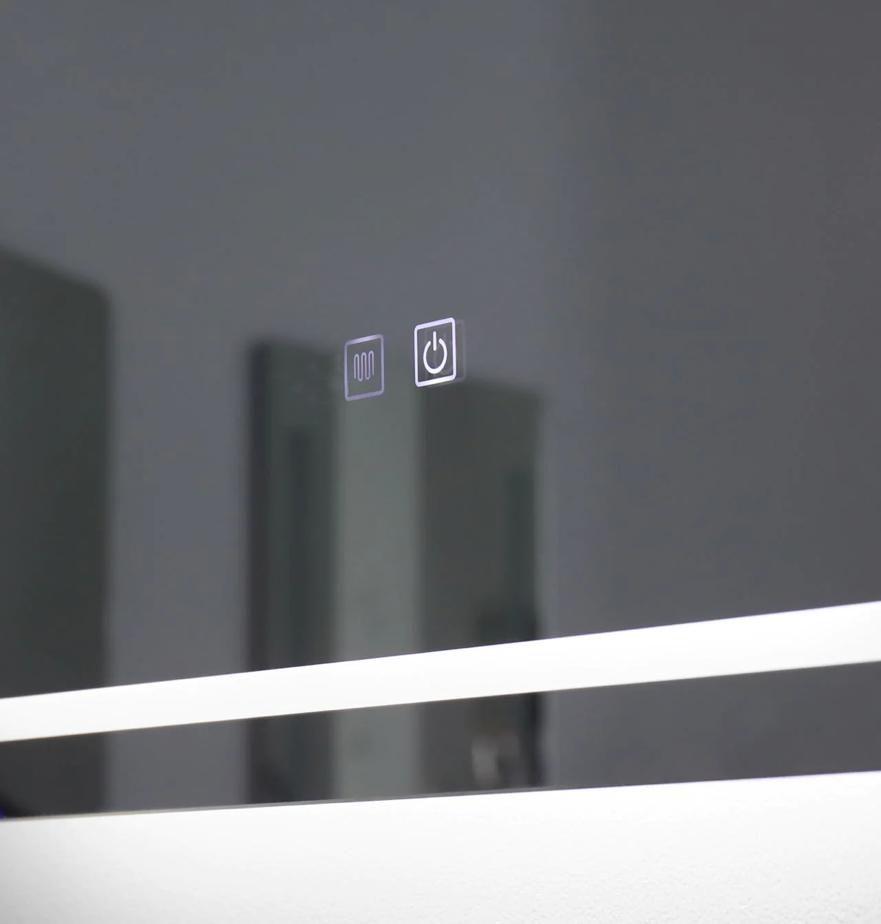 Oglinda LED Si Touch 50 X 70 Cm Cu Functie Dezaburire Rama Negru Mat J35 Smack [3]