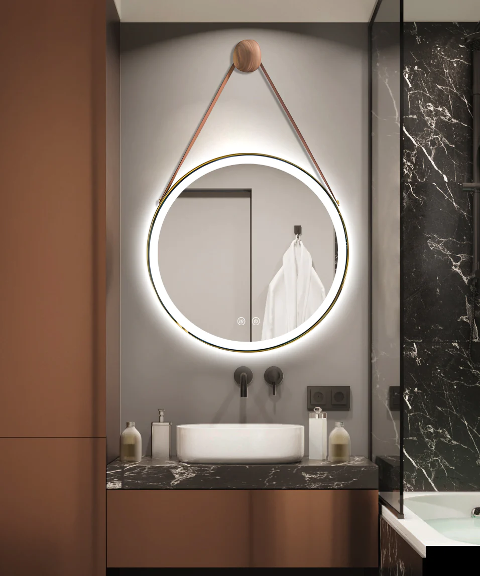 Oglinda Led Si Touch Cu Functie Dezaburire 3 Tipuri De Lumina 60 X 60 Cm J148 Smack [3]