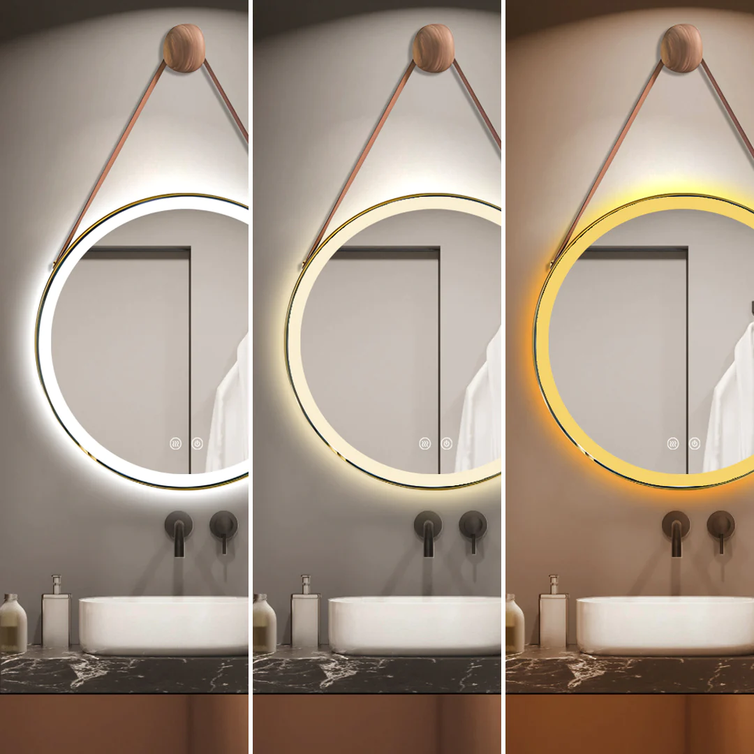 Oglinda Led Si Touch Cu Functie Dezaburire 3 Tipuri De Lumina 60 X 60 Cm J148 Smack [6]