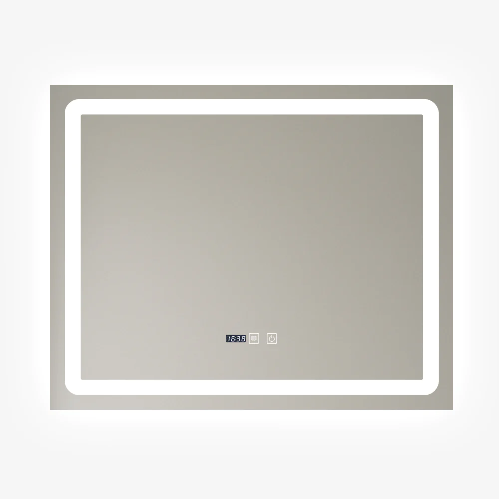 Oglinzi - Oglinda LED Si Touch Cu Functie Dezaburire Si Ceas 80 X 65 Cm  J49 Smack