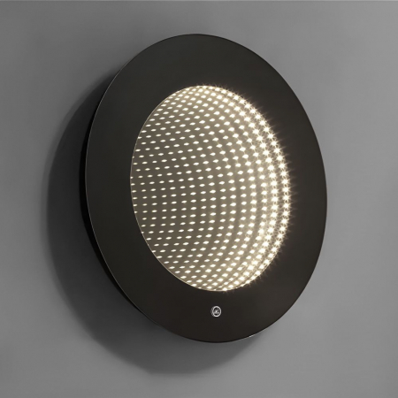 Oglinzi - Oglinda LED Si Touch Rotunda 60 cm cu trei tipuri de lumina cu rama neagra Smack J183F-60