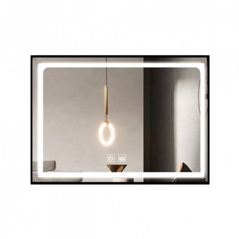 Oglinzi - Oglinda Led Smack  J111 Rama Aluminiu Cu Functie Dezaburire Negru Mat