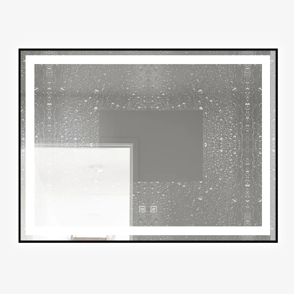 Oglinda Led Smack  J111 Rama Aluminiu Cu Functie Dezaburire Negru Mat [3]