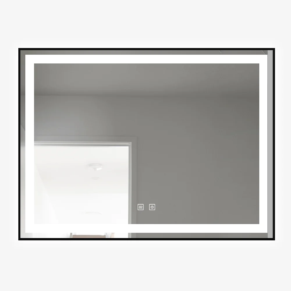 Oglinda Led Smack  J111 Rama Aluminiu Cu Functie Dezaburire Negru Mat [2]