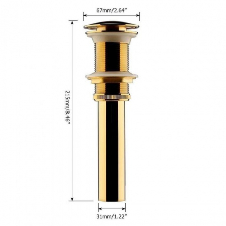 Sifon Lavoar Gold Cu Prea Plin 8019 Smack [1]