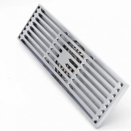 Baterii baie - Sifon pardoseala sistem antimiros Alama Smack 30x10 cm Cromat tip Rigola DL-8002dd