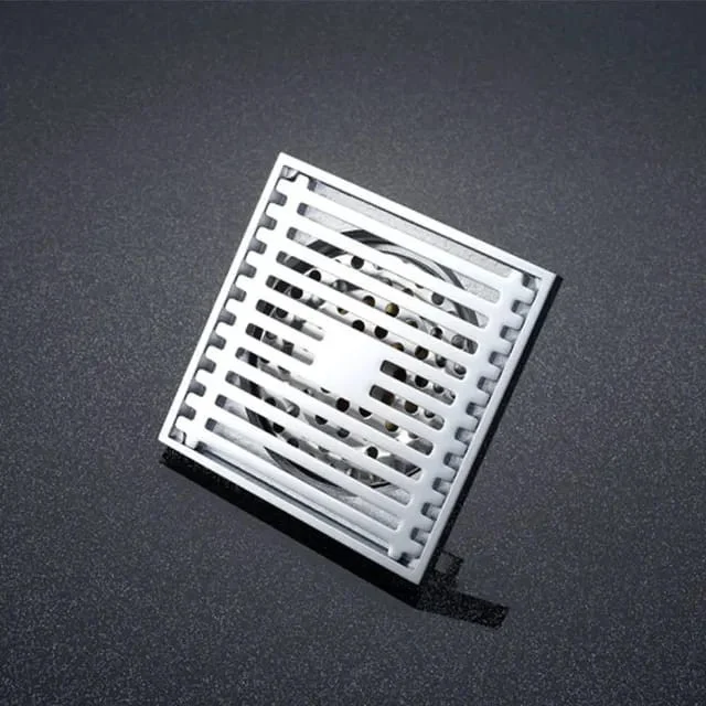 Sifon pardoseala sistem antimiros Smack Alama 100 mm Cromat tip Rigola 8758DD [2]