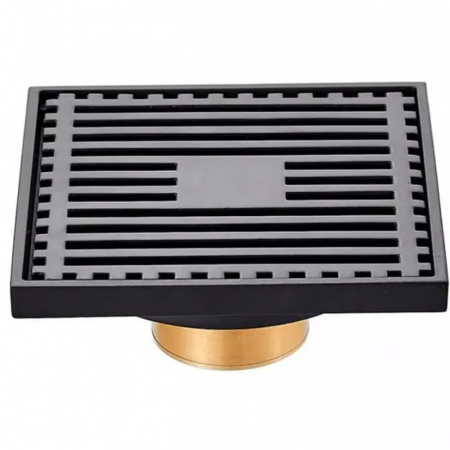 Sifon pardoseala sistem antimiros Smack Alama 100 mm Negru Mat tip Rigola 8758HS [3]