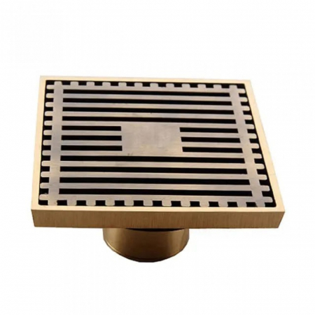 Sifon pardoseala sistem antimiros Smack Alama 100 mm Bronz Antichizat tip Rigola 8758FG [1]