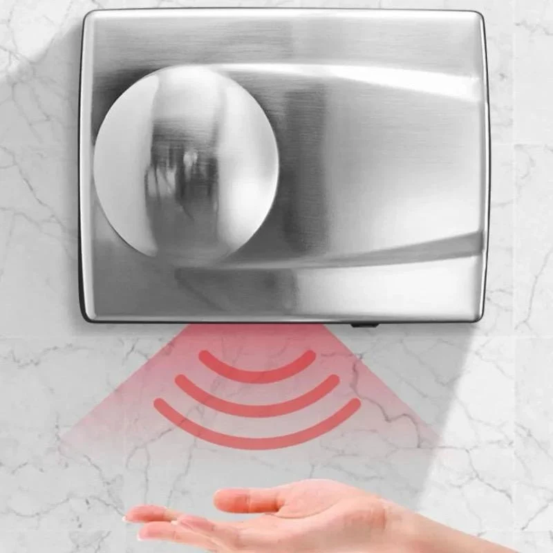 Uscatoare & Dispensere maini - Uscător de Mâini cu Senzor 1500W Aer Cald/Rece Inox Mat 298B Smack