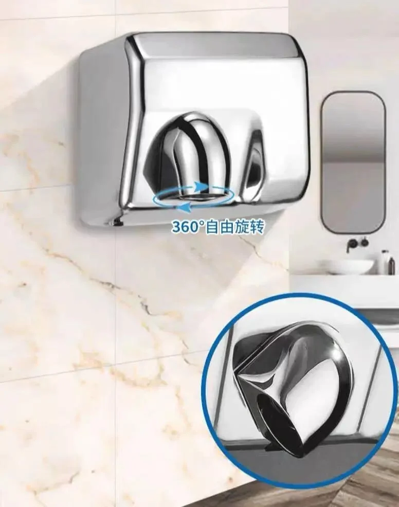 Uscător de Mâini Profesional cu Senzor Inox Satinat Carcasă Metalică 8654 inox [5]