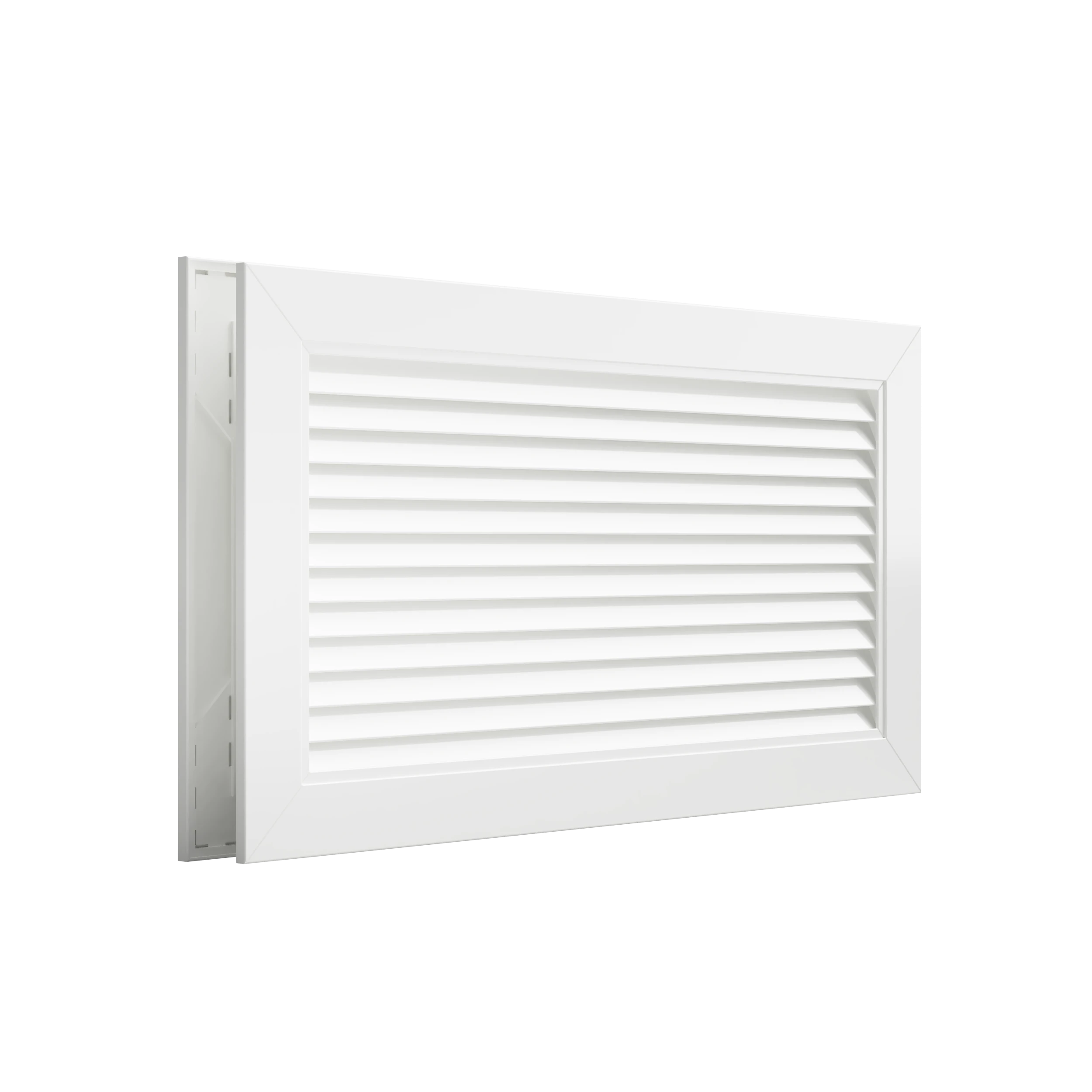 Grila subtire de transfer pentru usi model TG-S aluminiu alb
