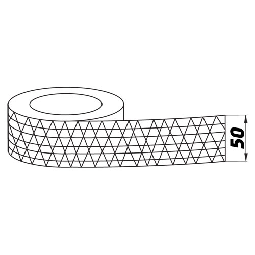 Bandă adezivă din aluminiu Ranforsata până la 90 °C, întărită, 50 m [2]