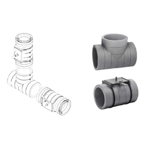Conector clapeta reglaj ADURO pentru sisteme de ventilație – diametru D200 [2]