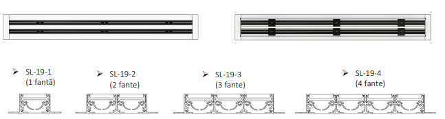 Difuzor Liniar Slot cu Fantă 19 mm - Ventilație Eficientă și Ajustabilă [2]