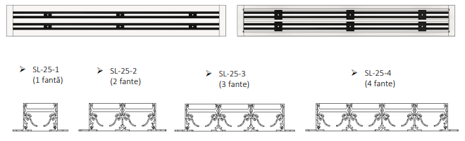 Difuzor Liniar Slot cu Fantă 25 mm | Ventilație pentru Plafon Fals [2]