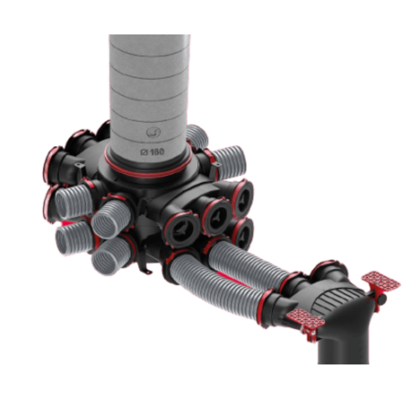 Distribuitor ventilatie Heatpex Aria Connect, diametru 75mm x 10 porturi [4]
