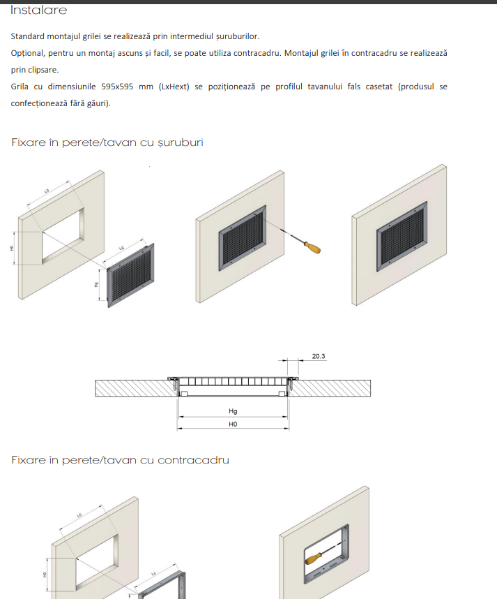 Grila aspiratie din aluminiu cu design tip fagure EG-0 [4]
