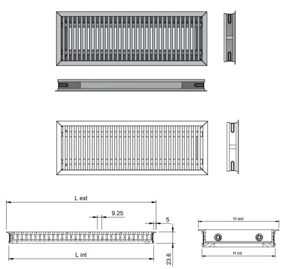 Grilă liniară de pardoseală WAVE – Ventilație eficientă și design modern [2]