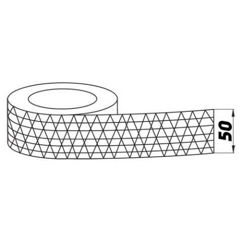 Bandă adezivă din aluminiu Ranforsata până la 90 °C, întărită, 50 m [1]