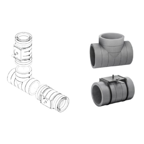 Conector clapeta reglaj ADURO pentru sisteme de ventilație – diametru D125 [1]