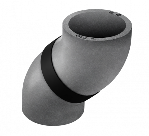 Cot 45° ADURO pentru sisteme de ventilație – diametru D160 [1]