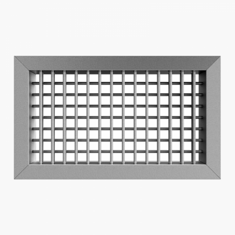 Ventilatie - DD-T Grilă Dublă Deflexie  din Oțel Zincat cu Lamele Reglabile pentru Ventilație