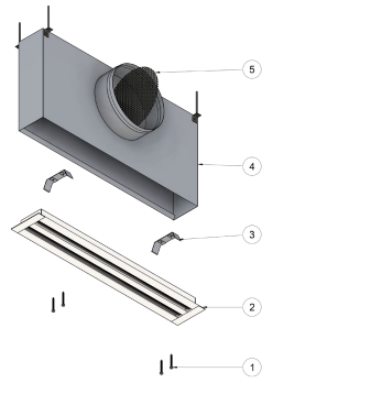 Difuzor Liniar Slot cu Fantă 19 mm - Ventilație Eficientă și Ajustabilă [2]