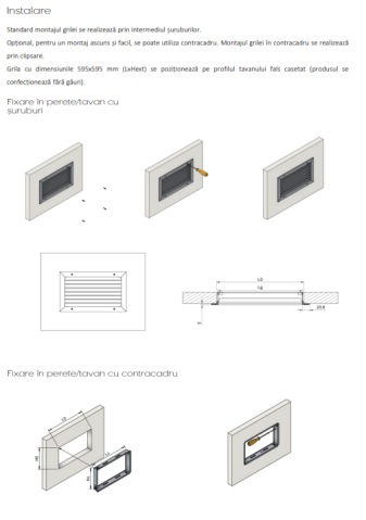 Grila aspiratie si refulare aluminiu cu lamele mobile DD-1 [3]