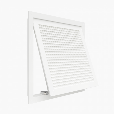 Ventilatie - Grilă de aspirație EGD-45 cu ușă de acces și fagure 45° – Montaj pe perete/tavan fals