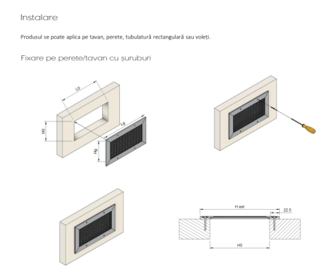 Grila de transfer si mascare din otel si aluminiu alb model RP [2]