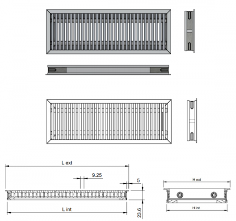 Grilă liniară de pardoseală WAVE – Ventilație eficientă și design modern [1]