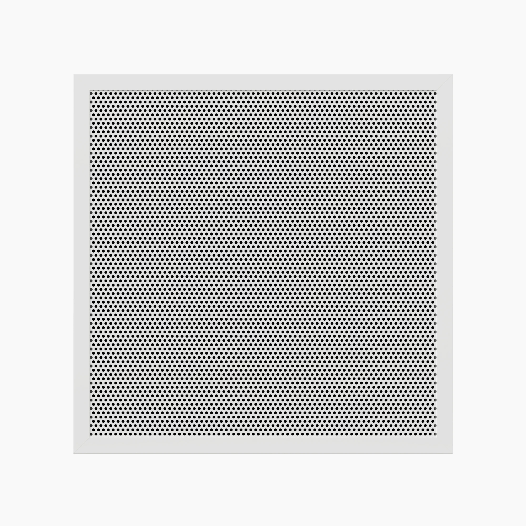 Grile - Grila perforata rectangulara din aluminiu si otel alb RAL 9016 model PF-F