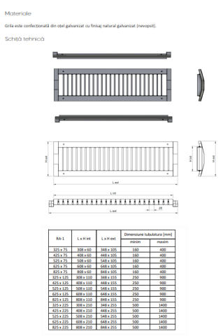 Grila de refulare din otel galvanizat pentru tubulatura circulara RA-1 [1]