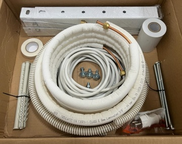 Aer Conditionat - Accesorii - Kit montaj aer condiționat, 9-12000 BTU, țevi cupru 3m, suport unitate exterioară, cabluri și accesorii