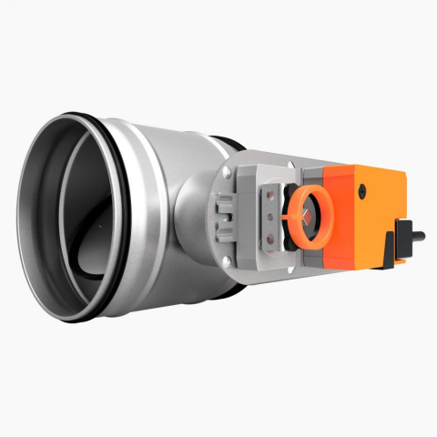 RD-S Clapetă Circulară  cu Acționare Electrică - Reglaj Debit Aer și Garnitură Etanșare [0]
