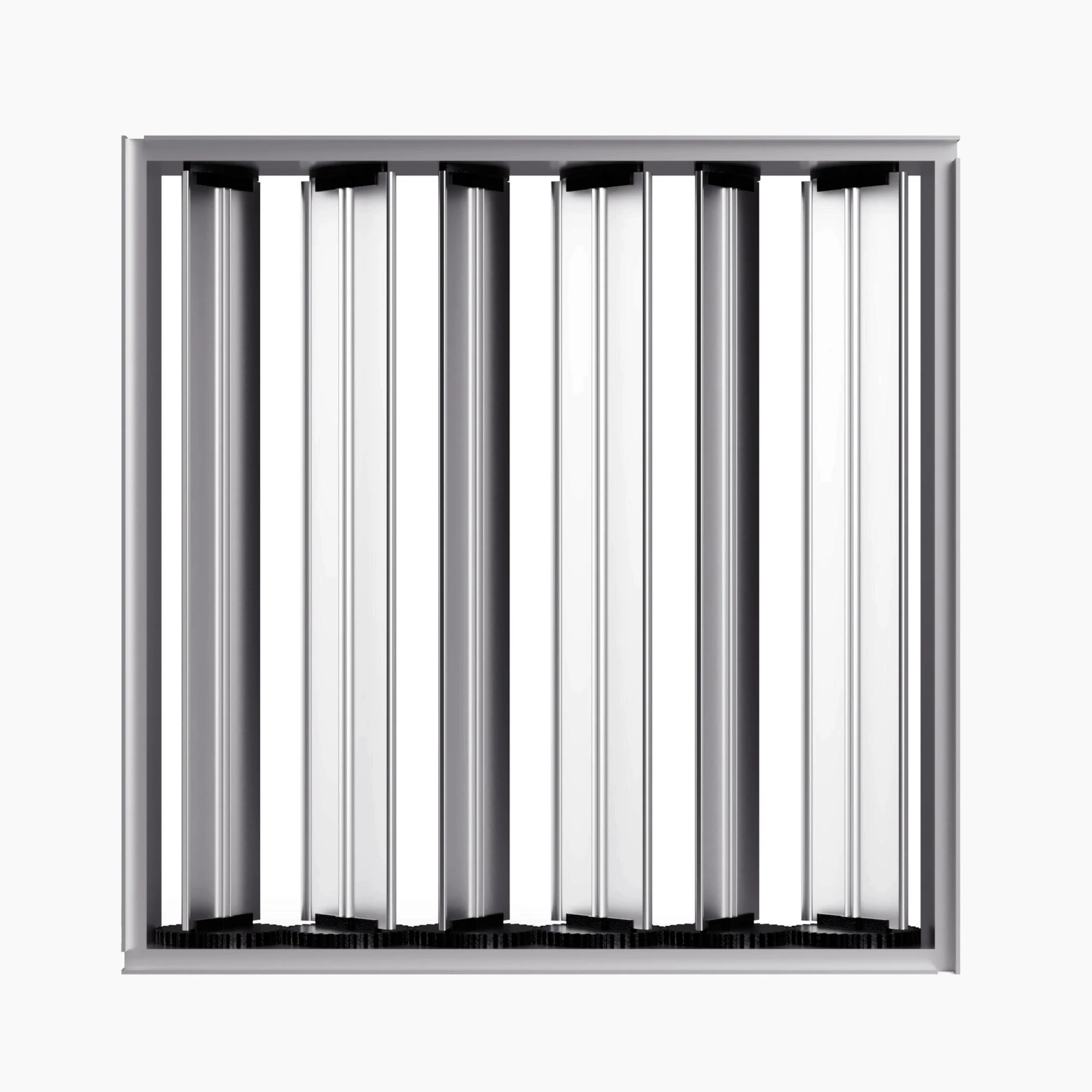 Accesorii - Registru de reglaj debit din aluminiu cu lamele opozabile model OBD