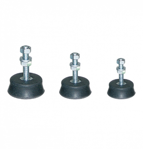 Set 4x picioare amortizor vibrații aer condiționat, Ø56x21 mm, max. 150 kg, cauciuc natural vulcanizat